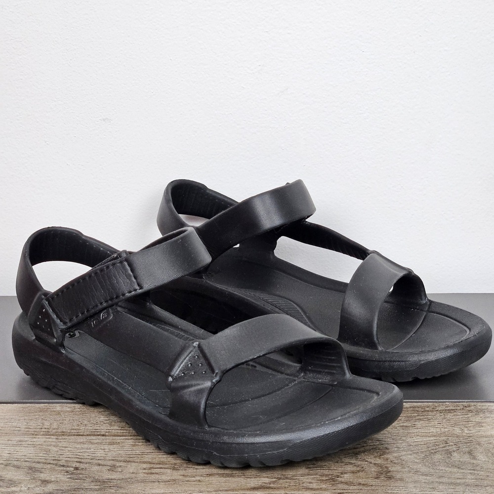 Teva Hurricane Drift Sandals Mens 9 Womens 11 Black Waterproof Lightweight Sport